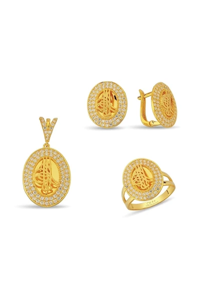 Tuğra 3'lü Altın Set 05