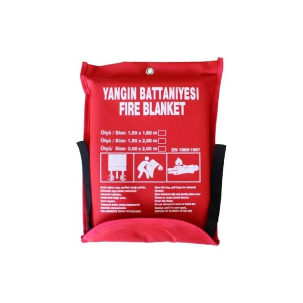 Özel Kumaşlı Yangın Battaniyesi Ebat  (150 X 180) X 5 Adet - Resim 2