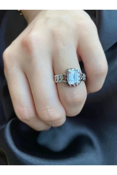 Kalp Desenli Baget Altın Yüzük - 4