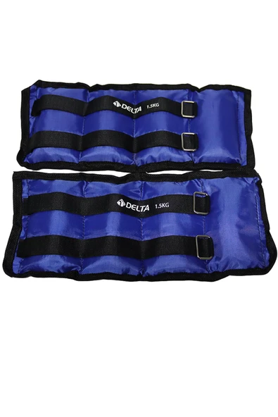 Delta 1,5 Kg x 2 Adet Toplam 3 Kg El Ayak Bilek Kas Güçlendirici Ağırlık Seti Kum Ağırlık Torbası - 3