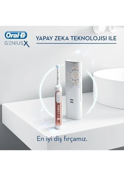 Oral-B Genius X 20000 Luxe Edition Rose Gold Şarjlı Diş Fırçası - 6
