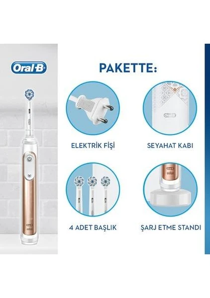 Oral-B Genius X 20000 Luxe Edition Rose Gold Şarjlı Diş Fırçası - 3