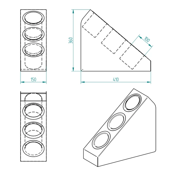 3 Katlı Pipetlik Karıştırıcı Şeker Çatal Bıçak Kaşıklık Organizer Kafe Restoran Ürün Düzenleyici Siyah Stand - 6