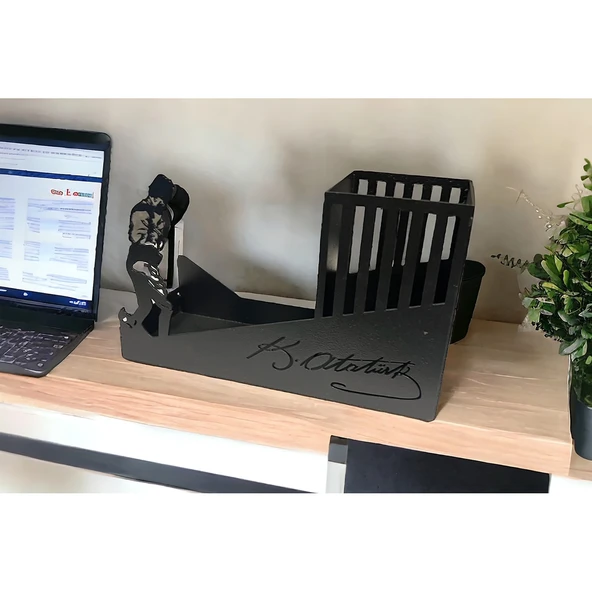 ATATÜRK TEMALI KALEMLİK SİYAH - 11