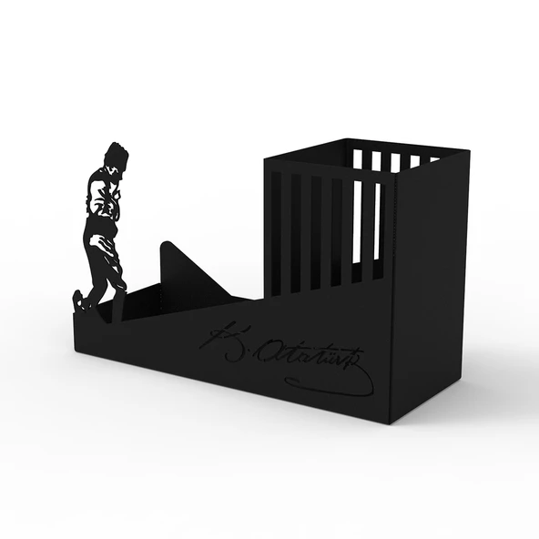 ATATÜRK TEMALI KALEMLİK SİYAH