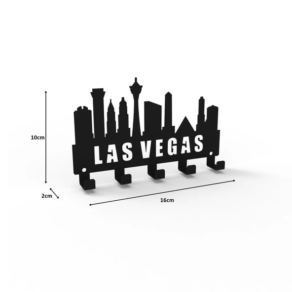 LAS VEGAS METAL ANAHTARLIK SİYAH - 2