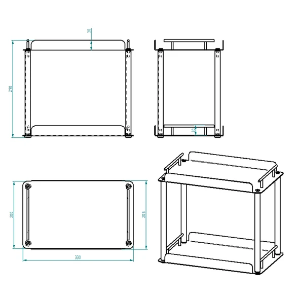 2 Katlı Banyo & Mutfak Organizer Raf - 8