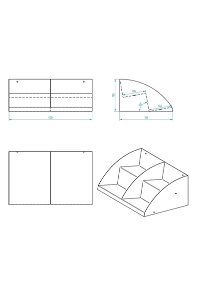 Çay & Kahve + 3 Bölmeli Bardaklık Set - 10