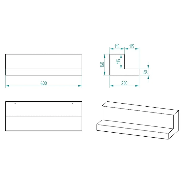 2 KATLI BAR  STANDI MODEL-1 SİYAH - 3