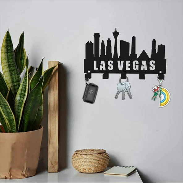 LAS VEGAS METAL ANAHTARLIK SİYAH