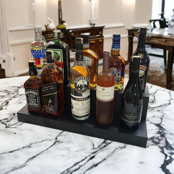 2 KATLI BAR  STANDI MODEL-1 SİYAH - 5