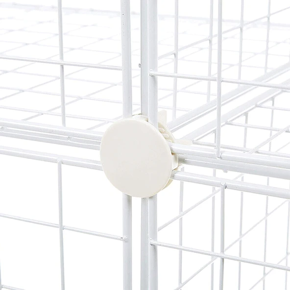 20'li Tel Küp Çok Amaçlı Organizer Raf Beyaz 33cm - 7