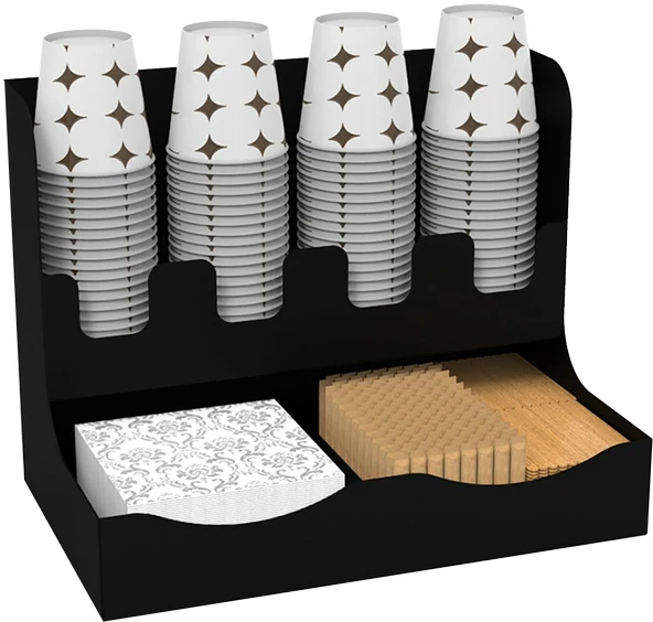 Metal Çay ve Kahve Organizasyon Karton Bardaklık Standı 8 oz - 3