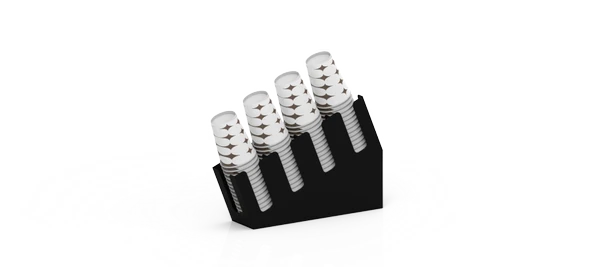 Yenilikçi Tasarım 4 Bölmeli Kademeli Karton Bardak Standı - 8 oz Bardak Uyumlu - 10