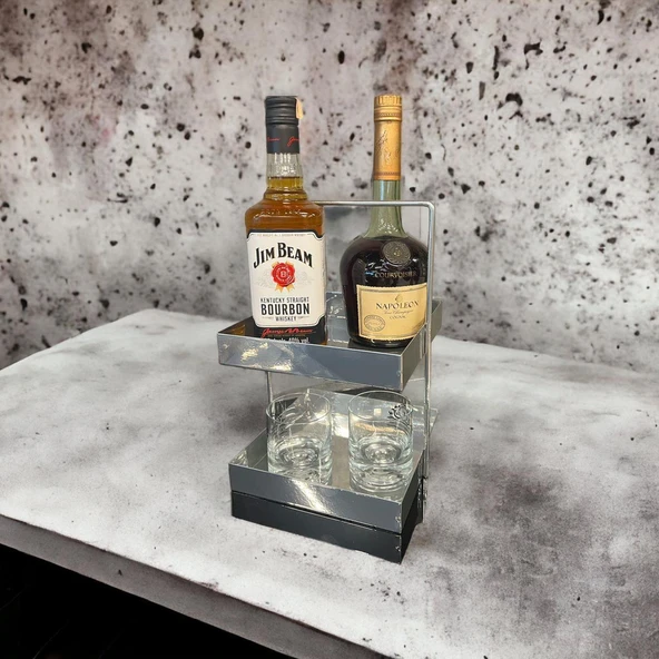 20x20 Gümüş Tezgahüstü Mutfak ve Banyo Iki Katlı Organizer - 7