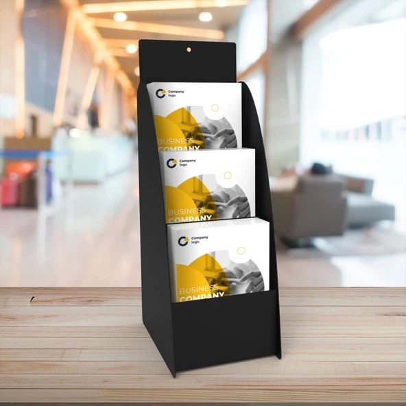 3 KATLI METAL BROŞÜRLÜK , A6 BROŞÜRLÜK,OFİS BROŞÜRLÜK , FUAR DAVETİYE STANDI,BİLGİLENDİRME STANDI , İNSERT STANDI, RAFLI BROŞÜRLÜK ,TANITIM STANDI , MASAÜSTÜ BROŞÜRLÜK , TEZGAHÜSTÜ BROŞÜRLÜK - 4
