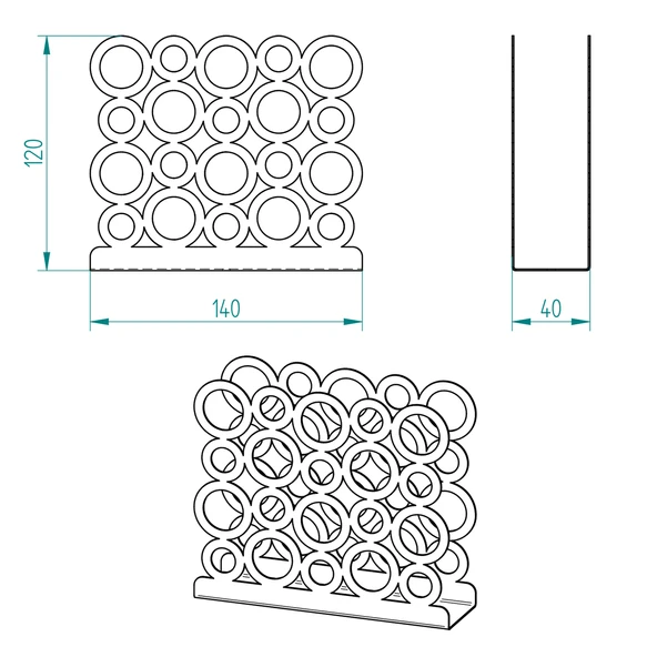 Gold Renk 2'li Set Ekmek Sepeti ve Peçetelik - 3