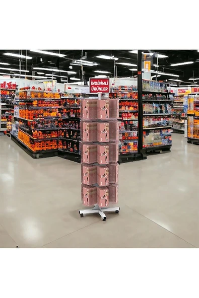 5 Katlı Kancalı Ayaklı Stand Model 1 Beyaz - 7