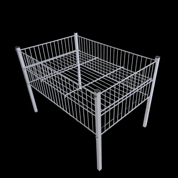 80x120cm Profil Ayaklı Havuz Sepet Beyaz - 3