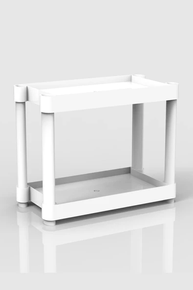 2 Raflı Plastik Tezgahüstü Organizer (Small Model - Resim 3