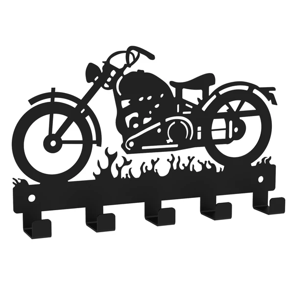 MOTOSİKLET TEMALI METAL ANAHTARLIK SİYAH