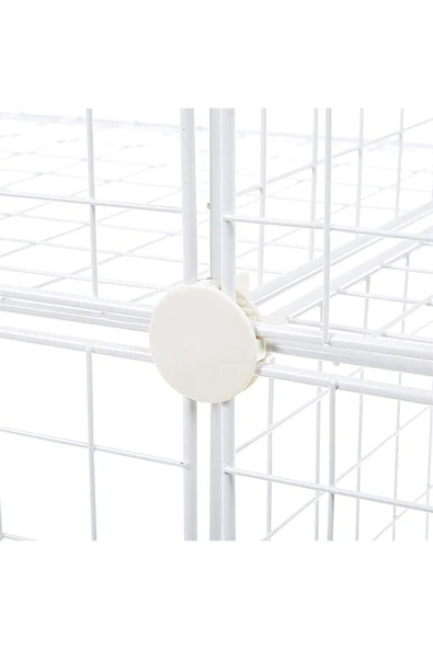 20'li Tel Küp Çok Amaçlı Organizer Raf Beyaz 33cm - 5