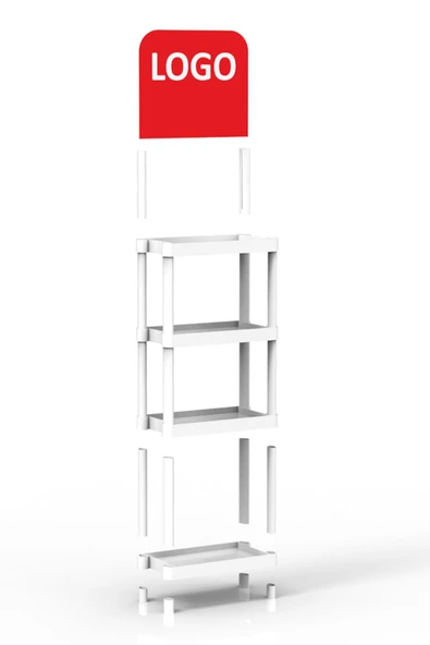 Plastik Kolay Kurulum Ürün Teşhir Standı Small Model - 3