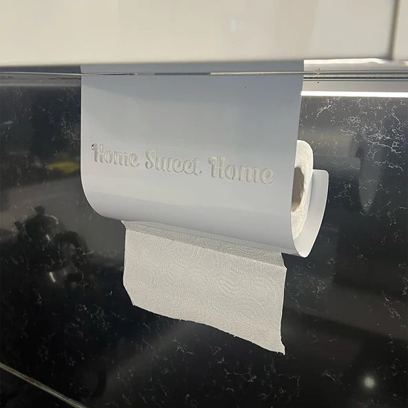 Home Sweet Home Temalı Beyaz Kağıt Rulo Havluluk ürün görseli