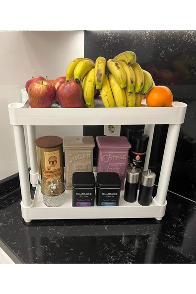 2 Raflı Plastik Tezgahüstü Organizer (Small Model ürün görseli 1