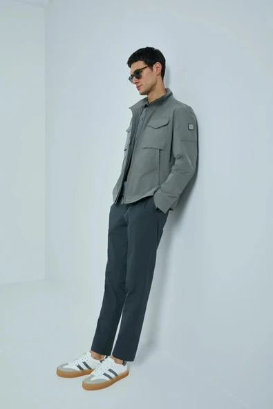 Lufian Alex Smart Erkek Chino Pantolon Slim Fit Yeşil - 5