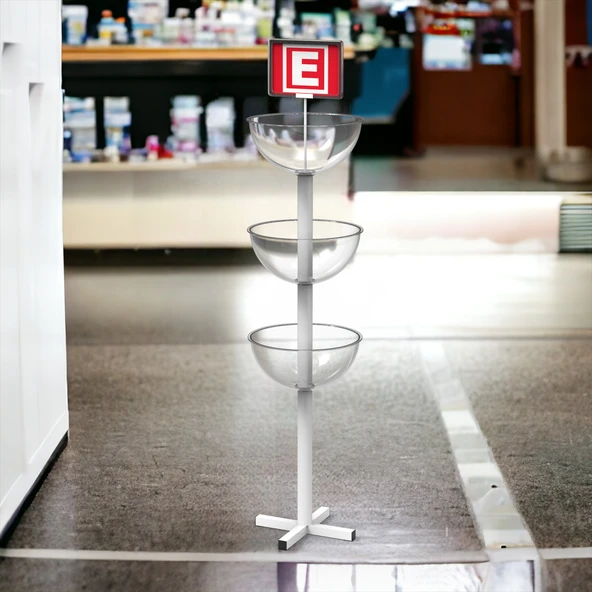 Eczane Standı&Eczane Teşhir Rafı&Üç Çanaklı Ürün Teşhir Standı - 7