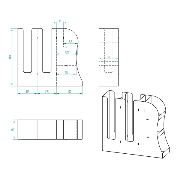 2 Bölmeli 16oz Bardak Uyumlu Çay, Kahve, Pipelik, Karıştırıcı, Karton Bardaklık Seti - 9