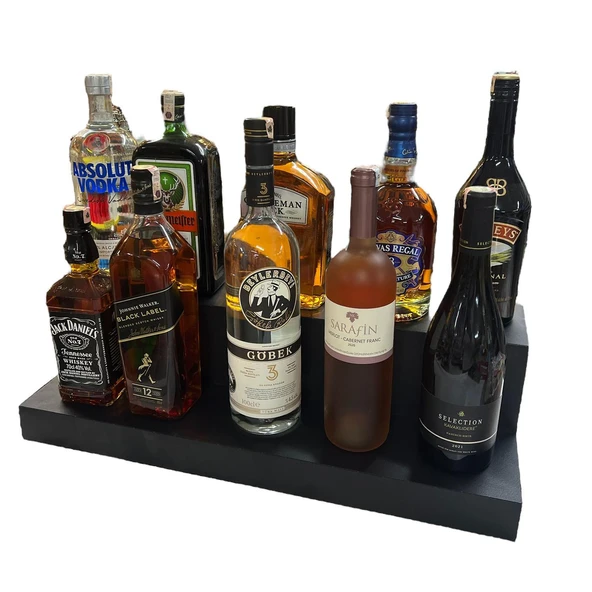 2 KATLI BAR  STANDI MODEL-1 SİYAH - 4