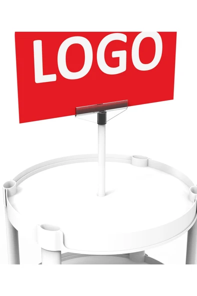 Plastik Kolay Kurulum Ürün Teşhir Standı Oval Plastik Stand - 4