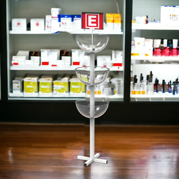 Eczane Standı&Eczane Teşhir Rafı&Üç Çanaklı Ürün Teşhir Standı - 6