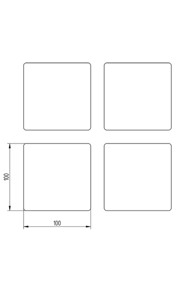 Doğal Taş Bardak Altlığı 4'lü Model- Boho - 5