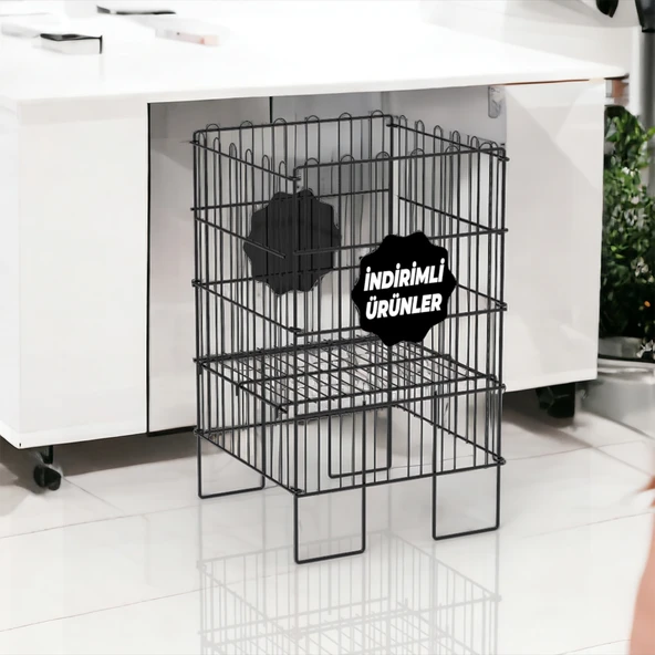 İNDİRİM 40X40 KATLANIR TEL HAVUZ SEPET SİYAH