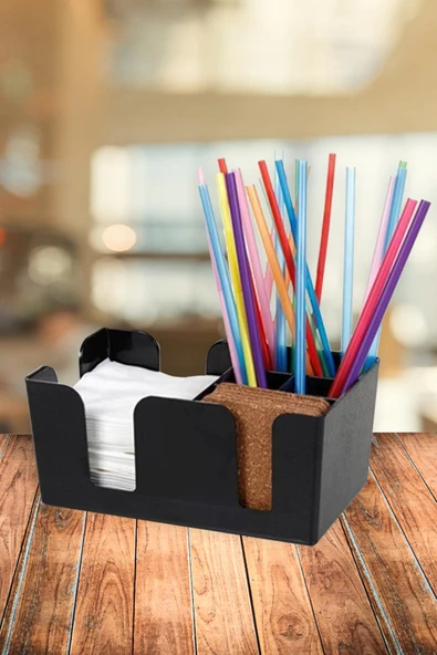 METAL PİPETLİK ORGANİZERİ SİYAH - 2