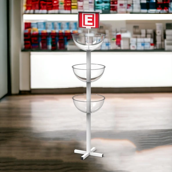 Eczane Standı&Eczane Teşhir Rafı&Üç Çanaklı Ürün Teşhir Standı - 5