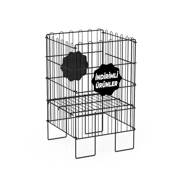 İNDİRİM 40X40 KATLANIR TEL HAVUZ SEPET SİYAH - 3