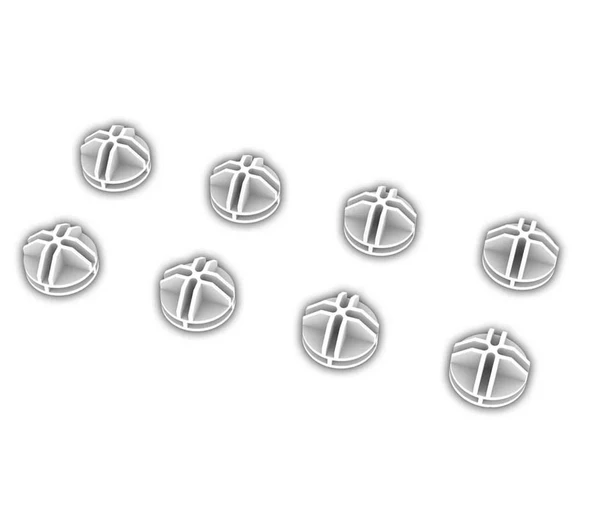 8'li Tel Küp Connector Aparatı Beyaz