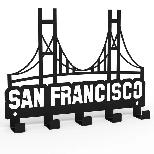 SAN FRANCISCO METAL ANAHTARLIK SİYAH - 2