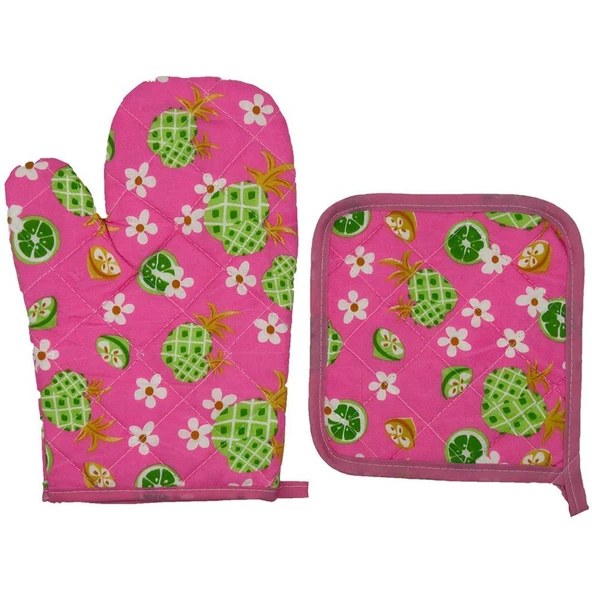 BEZ FIRIN ELDİVENİ 134 (MEYVE DESENLİ PEMBE RENKLİ)