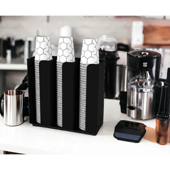 3 Bölmeli Özel Karton Bardaklık Organizer - 3