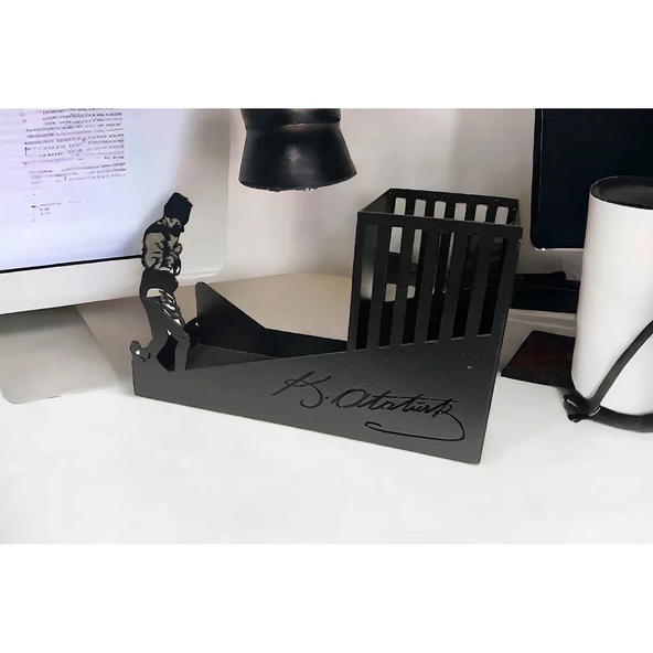 ATATÜRK TEMALI KALEMLİK SİYAH - 9