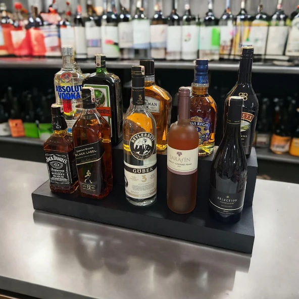 2 KATLI BAR  STANDI MODEL-1 SİYAH - 6