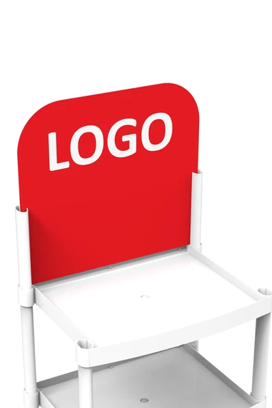 Plastik Kolay Kurulum Ürün Teşhir Enjeksiyon Standı Large Model 4 Raflı - 2