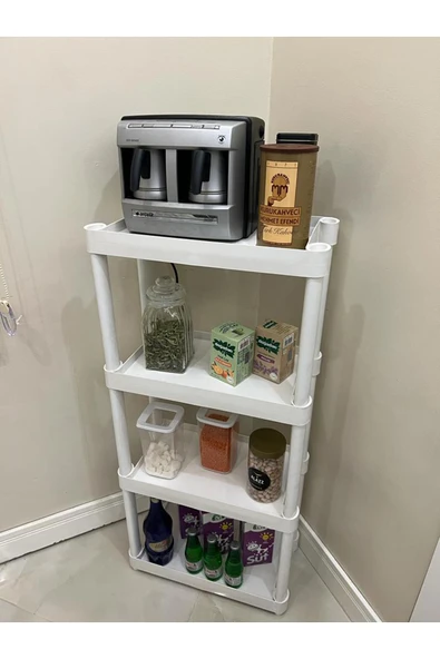 4 Raflı Plastik Banyo & Mutfak Organizer (Small Model) - 3