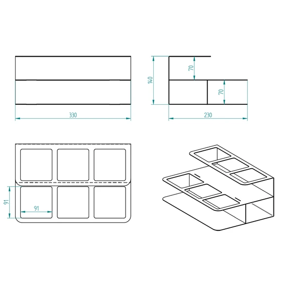 2 KATLI 6 BÖLMELİ ŞURUP MODEL 3 - SOS STANDI (CAFE, BAR VE RESTAURANT) - 3