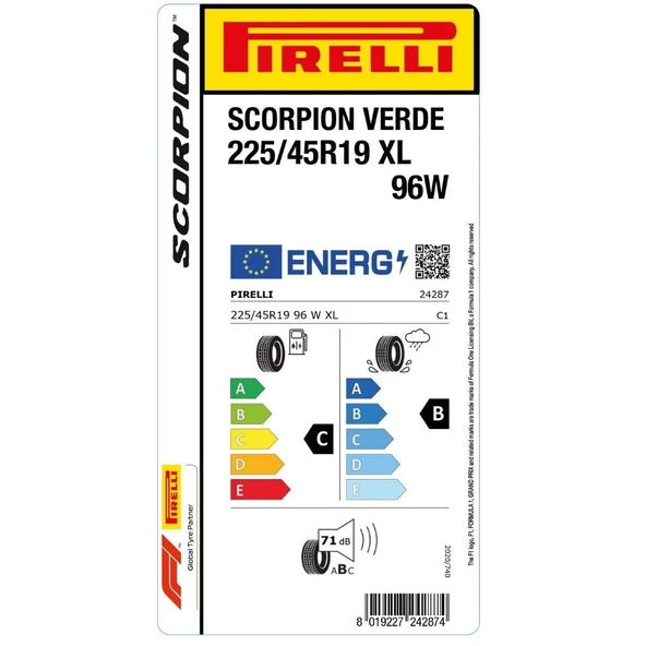 Pirelli Scorpion Verde 225/45 R 19 96 W-2022 - 2